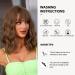 OUFEI Brown Wigs for Women Short Wavy Wig With Bangs Natural Synthetic Hair Heat Resistant Wigs for Daily Party Cosplay Wear Brown(278-3) - Buy Online on GoSupps.com