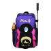 UNISTRENGH Professional Horse Riding Boot Bag Helmet Bag parent-child Equestrian Horse Riding Backpack with Hat Compartment Purple For Child(17.3''L*9.8''W)