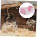 Kisangel 1pc Hamster Toilet Chinchilla Bath Hamster Pee Training Small Animal Bathtub Hamster Potty PVC 15x10cm Pink - Buy Online on GoSupps.com