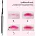 Lip Gloss Brush Compact Small Lip Brush Retractable Retractable Sealing Style Aluminium Material for Home for Beauty Salon - Buy Online on GoSupps.com