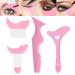 Silicone Eyeliner Tool Eyeliner Stencils Eyeshadow Crease Line Kit Silicone Winged Eyeliner Tool Helper for Beginners Eyeliner Stencils Wing Tips Multi-Purpose