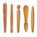 PIMXL 5 pieces trigger point massager massage wood massage accessories muscle massage roller stick massage wood trigger scooter for shoulder back leg relaxation pain relief