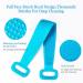 Inmorven 30-inch Blue Back Scrubber for Shower - Extra Long Silicone Body Brush with Handle for Men and Women - Buy Online on GoSupps.com