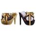 Accentra luxury swimming set gift set in beautiful golden glitter pumps & velvet luxury swimming set gift set in beautiful ceramic pump black-red bundle with Velvet Luxury Bathing set