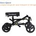 BlessReach Economy Knee Scooter - Steerable Knee Walker for Foot Injuries - Compact Crutch Alternative with Dual Braking System (Black) - Buy Online on GoSupps.com