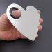 Funie Makeup Heart Shaped Stainless Steel Palette - Ideal for Cosmetics & Nail Art | International Shipping - Buy Online on GoSupps.com
