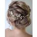 Jakawin Bride Crystal Wedding Hair Vine - Gold Bridal Hair Piece for Women and Girls | Rhinestone Hair Accessories - HV113 - Buy Online on GoSupps.com