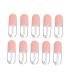 Hemoton 10pcs Lip Gloss Tube Lip Tube Clear Lash Mascara Fillable Lip Gloss Bottles Wig Hair Padding for Updos Empty Tubes Lip Gloss Claw Women Plastic Pp Pink Small Travel Lip Balm Tube 0.04 Ounce (Pack of 1) Pink