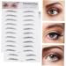 FOMIYES 4 Pcs 3d Eyebrow Stickers Eye Brow Shaping Kit 3d Brow Stickers Artificial 6d Makeup Tools 1 count (Pack of 1) Blackx2pcs - Buy Online on GoSupps.com