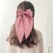 EniLsa 4 Pieces French Bow Hairpin Large Bow Soft Silky Satin Hair Clip Sweet Bow Hairpin Set Long Tail French Ribbon Hair Pins Fashion Headwear Birthday Gift for Women - Buy Online on GoSupps.com