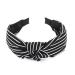 axy HR34s Vintage Look Headband Series 34s Hair Band - Beautiful Headband (Black White Stripes)