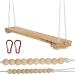 Adjustable Chicken Swing Toy for Coop with Roost - Large Ladder Bar Accessories | Includes Ropes & Metal Hook | 15.5in x 2.75in - Buy Online on GoSupps.com