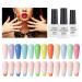 AIMEILI Soak Off Spring Summer Gel Polish Easter Pastel Pink Yellow Blue Purple Gel Nail Polish Easter Decorations Nail Art Color Set Of 12pcs X 8ml - Kit Set 9 KIT2