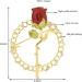Pin Jewelry Gifts for Women Ladies Fashion Accessories Enamel Wreath Rose Brooch Rhinestone Flower Party Brooch Banquet Brooch Brooches & Pins - Buy Online on GoSupps.com