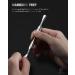 FERYES Elegant Precision Cuticle Pusher & Nail Cleaner - Dual-Ended Cuticle Stick Stainless Steel Cuticle Remover Tool for Flawless Nail Care Silver Type1 - Buy Online on GoSupps.com