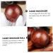 Beavorty 6 STK Solid Wood Massage Balls - Premium Mahogany Stress Relief & Acupuncture Point Therapy for Hand and Gym Use - Buy Online on GoSupps.com