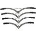 Leone Equipment Browband Horse Glitter Gift Box - Cob/Thoroughbred Silver Stones & Black Leather - Buy Online on GoSupps.com