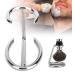 Stainless Steel Shaving Stand for Men's Razor and Brush - Ideal for Home, Salon, and Travel Use - Compatible with Various Razor Types and Sizes - Buy Online on GoSupps.com