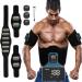 Erysin belly trainer EMS training device electrical stimulation massage devices aluminum sheet muscle building AB/belly/arm/leg display of calorie consumption back muscle trainer belt sport fitness