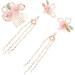 FRCOLOR 3 Sets comb kimono flower hair clip flower hair barrettes traditional hair accessories cheongsam hair accessories flower barrettes qipao hair clip hair clips pearl Hanfu hairpin - Buy Online on GoSupps.com