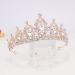 CURASA Sparkling Crystal Crown - Beautiful Tiara for Women and Girls in Rose Gold - Buy Online on GoSupps.com