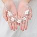 Buy Komunj Flower Hair Jewelry for Brides - Silver Pearl Wedding Hair Vines & Crystal Accessories for Women & Girls - Buy Online on GoSupps.com