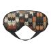 SSIMOO Cat Print Ultra-Soft Light-Blocking Eye Mask for Optimal Comfort and Restful Sleep Black