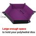 SIQUK Double Sided Dice Tray - Folding Hexagon PU Leather and Velvet Holder - Buy Online on GoSupps.com