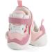LACOFIA Baby Girls First Walker Shoes | Toddler Sneaker Anti-Slip Rubber Sole - Pink - Size 4.5 UK - Buy Online on GoSupps.com