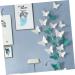 Yardenfun Home Decor Butterflies Ceramic Decor Wall Pendant Decor Decorate Wall Hanging Household 10*7.8cm Blue - Buy Online on GoSupps.com