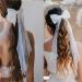 Akoak White Bow Hairpin | Pearl Hair Ornaments for Wedding & Bridesmaids - Buy Online on GoSupps.com
