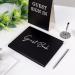 Wedding Guest Book with Pen Black Guest Book for Wedding Reception Party Funeral Memorial Baby Shower Birthday Graduation Guest Book 2023 Thick Paper with Silver Foil - Buy Online on GoSupps.com