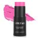 Pink Face Paint Cream-based Body Paint Stick Larger Capacity High Pigment Long Lasting Professional Paint Makeup Product For Halloween/Masquerade/Cosplay/Movie Makeup 1.06 Oz/30g