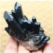 Stone Crafts Clear Natural Beautiful Black Quartz Crystal Cluster Specimen Crystals and Stones Natural Luster - Buy Online on GoSupps.com