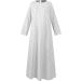 Modsgue Women's Light Kaftan | Vintage Muslim Abaya & Hijab Set | Full-Length Prayer Clothing 4XL in White - Buy Online on GoSupps.com