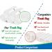 300 Count Small Clear 1.2 Gallon Trash Can Liners - Extra Strong Garbage Bags for Home, Office, Kitchen - Fits 4.5-6 Liter Bins - Buy Online on GoSupps.com
