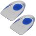 TrendBox Men Blue Silicone Gel Elastic Soft Cushion Heel Pads Insoles Inserts Pain Relief Foot Care Massager Shock Absorption Sports Walking