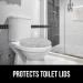 Gray Kangaroo Shag Chenille Toilet Lid Cover | Soft Microfiber | Machine Washable | Quick Drying | Fits Most Standard Lids | Home Bathroom Decor - Buy Online on GoSupps.com