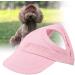 Tnfeeon Pet Baseball Cap for Dogs & Cats - Adjustable Outdoor Sunbonnet with Ear Holes | Summer Pet Hat (L-Rosa Pink) - Buy Online on GoSupps.com