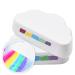 2 Pieces Cloud-Shaped Rainbow Bath Bombs Gift Set 110g Each Large Striped Fizzy Bath Bombs for Kids Adults Handmade Natural Vegan Bath Fizzies with Strawberry Oils Ideal for Relaxing Spa Bath