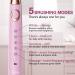 Dnsly Ultrasonic Toothbrush with 5 Modes and 8 Brush Heads - Sonic Cleaning and Whitening Toothbrush with Smart Timer and Travel Case - Rechargeable for 30 Days Use (Pink) - Buy Online on GoSupps.com
