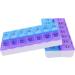 7 Day Weekly Pill AM PM Organizer - Twice a Day - Pill Case for Medicines Vitamins and Supplements (Pack of 2)