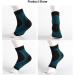 3 Pairs Level 2 Compression Ankle Braces - Open Toe Sport Sleeve Socks for Arch Support & Achilles Pain Relief - Large Blue - Buy Online on GoSupps.com