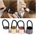 Cuhair 1 piece women girls hand polishing smooth ponytail holder clip hair tie hair accessories for ladies metal zinc alloy (rose)