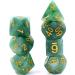 HDdais Polyhedral DND Dice Set - 7-Die Green D&D Dice for RPG Gaming - Jade Dice - Buy Online on GoSupps.com