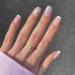 Sethexy French Short Square False Nails Collection Fashion Press on Nails Glossy Fake Nails 24Pcs Acrylic Stick on Nail Tips Flower Power