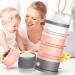 Kaptin Non-Spill Portable Baby Milk Powder Dispenser - BPA Free Snack Container (Pink) | 4 Feeds - Buy Online on GoSupps.com