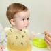 Baogaier Silicone Baby Bibs 2 PCS | Waterproof Weaning Bib for Babies and Toddlers | Food Catcher Pocket, Easy to Clean | Feeding Bib Set for Newborns | Yellow Grey Whale Lemon Design - Buy Online on GoSupps.com