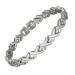 Yinox superstark magnetic bracelet for women magnetic titanium bracelet titanium bracelet for women with 17 NDFEB magnets and high-quality gift box (19.5 cm)