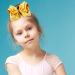 Bow Hairpin 7" Large Leather Baseball Bow Hairpin Softball Bow Hair Grips Hair Accessories Ponytail Holder Clip for Kids Girls Yellow - Buy Online on GoSupps.com